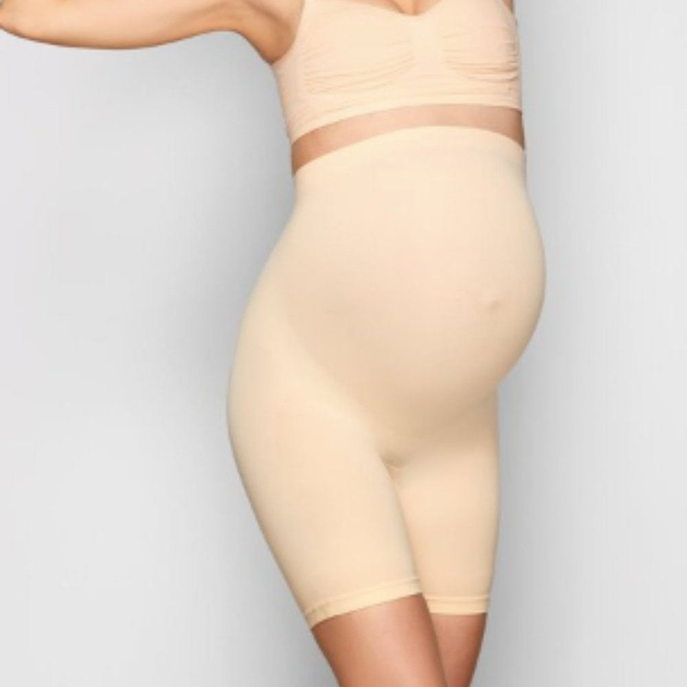 SKIMS Cream Shapewear Shorts